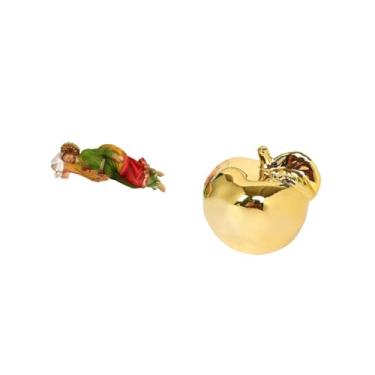 Imagem de Fenteer Estátua de Resina de José Jesus E Estatueta de Cerâmica de Frutas Escultura Decorativa para Mesa Prateleira Escritório Carro Varandas Restaurantes Col