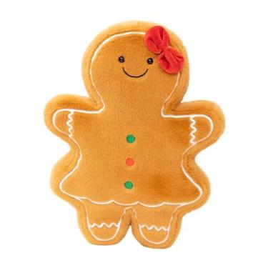 Imagem de Ｂｅｓｇａ Almofada de pelúcia macia para decoração de casa, bicho de pelúcia fofo e criativo, almofada de para quarto festivo, sofá, cama de férias, Garota de Gengibre