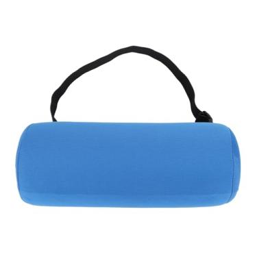 Imagem de Travesseiro de rolo lombar, suporte forte, lavável, respirável, almofada de rolo para cadeira de escritório, assento de carro, espuma de memória, 30x12cm