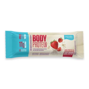 Imagem de Body Protein Barra Morango Equaliv 40g