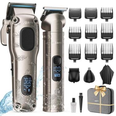 Imagem de Conjunto de aparadores sem fio VGRPRO 4 em 1 para homens