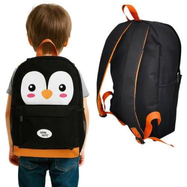 Imagem de Mochila Infantil Pinguim Ideal Para Uso Diário Na Escola - Leo&Leo