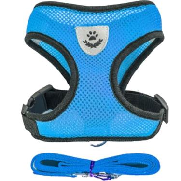 Imagem de Coleira Peitoral Anti Puxão c/Guia Tam M | Adestramento e Conforto para Filhotes, Shi Tzu e Raças Pequenas/Médias | Passeio Sem Estresse e Puxões (Rosa)