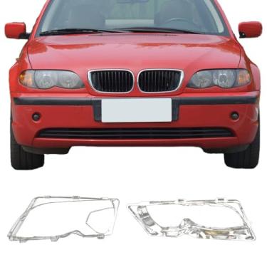 Imagem de Tampa de lente do farol dianteiro do carro transparente do lado esquerdo do motorista, substituição para BMW Série 3 E46 4 portas 320i 325i 325xi 330i 330xi 2002 2003 2004 2005