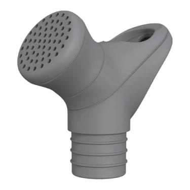 Imagem de harayaa Tampa de garrafa, aspersor, chuveiro, acessório para garrafas de bebidas, bico de rega, regador faça você mesmo para caminhadas, gramado, mudas, Cinza