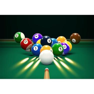 Imagem de Pano de fundo de sinuca de 1,8 x 1,2 m para fotografia, bolas de bilhar verdes, fãs de mesa de sinuca, aniversário, tema de festa, bolo, bandeira, decoração, retrato, estúdio fotográfico, adereços