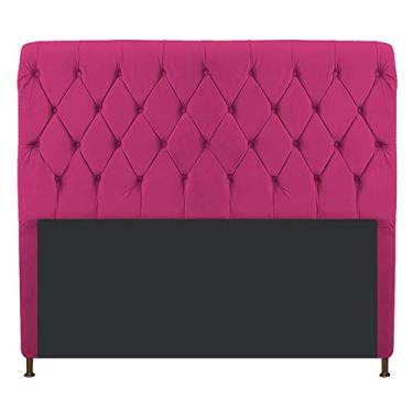 Imagem de Cabeceira Estofada Cristal 195 cm King Size Com Capitonê Suede Pink - ADJ Decor