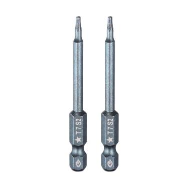 Imagem de HARFINGTON 2 peças de chave de fenda Torx de 5 pontas, haste sextavada de 1/10.2 cm, cabeça magnética de 7 mm, comprimento de 6,6 cm de comprimento, chave de fenda de aço Pentágono para reparo, chave