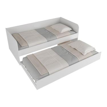 Imagem de Bicama Solteiro Para Colchão 88x188cm Multimóveis Cr40105 Branca Branco