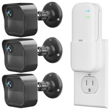 Imagem de Novo suporte de vigilância para câmera externa Blink, pacote com 3 caixas protetoras à prova de intempéries e suporte ajustável de 360 graus para câmera Blink Outdoor 4ª e 3ª geração