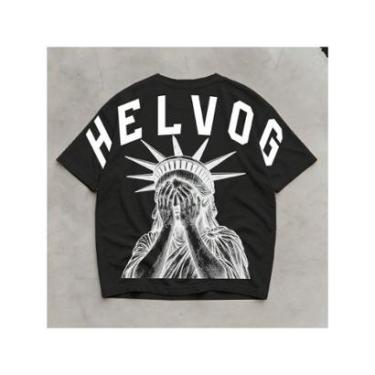 Imagem de Camiseta Masculina Oversized Academia Street Estatua Algodão-Masculino