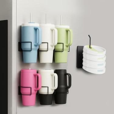 Imagem de Suporte magnético Stanley para refrigerador, suporte magnético de garrafa de água para garrafa de água Stanley 1,134 g com alça, organizador de tampa Stanley para acessórios de copo Stanley