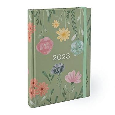Imagem de AGENDA 2023 FLORAL ANA LUIZA JARDIM HORIZONTAL TECA DIÁRIA M