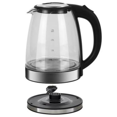 Imagem de Chaleira Elétrica de Vidro/Inoxidável,1.8L 127V/220V Tampa e Desligamento Automático (220V(Vidro))