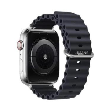 Imagem de Pulseira De Silicone Ocean Band Para Apple Watch Ultra Série 10 9 8 7 
