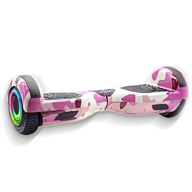 Imagem de Infantil Skate Elétrico Led Rosa Camuflado