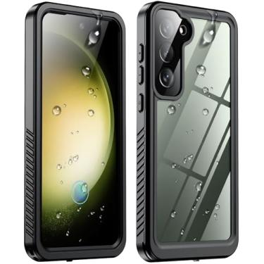 Imagem de SPIDERCASE Capa à prova d'água para Samsung Galaxy S23 Plus, protetor de tela integrado [IP68 subaquático] [3,5 m grau militar à prova de choque] Capa de celular com proteção total de 16,8 cm, preta