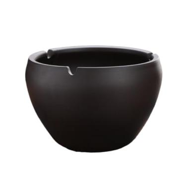 Imagem de Cinzeiro Cinzeiro de cerâmica retrô grande, em cor roxa sólida, ideal para sala estar e escritório, evita que as cinzas se espalhem