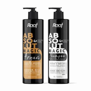 Imagem de Kit Alisamento Profissional Selante Argan Absolut + Shampoo Raaf -1L -