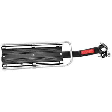 Imagem de Acouto Rack Traseiro Destacável para Bicicleta Em Liga de Alumínio Com Luz Traseira - Rack Resistente para Bicicletas de Estrada e Montanha - Acessório Conveniente e de Transporte