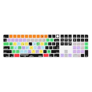 Imagem de XSKN Capa para teclado Ableton Live Shortcuts versão universal UE e EUA para iMac 2021-2023 24 polegadas M1 M3 Magic Keyboard com Touch ID e teclado numérico 2022 Mac Studio (A2520)