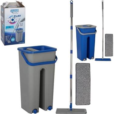 Imagem de Rodo Flat Mop com Balde Lava e Seca, 2 Refis Sortidos, Sistema de Limpeza Doméstica