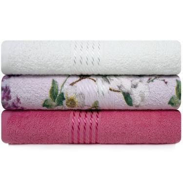 Imagem de Kit 3 Toalhas de Banho 100% Algodão Prisma Dohler