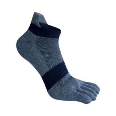 Imagem de Meias De Compressão Masculinas plus Size Com Cinco Dedos, Respiráveis 