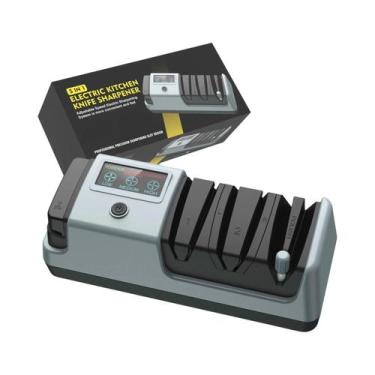 Imagem de Afiador De Facas Elétrico Ajustável 3 Velocidades 5 Em 1 Para Facas De