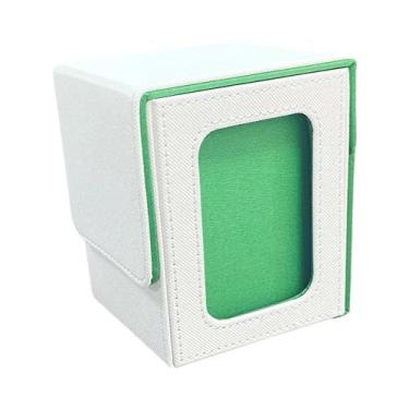 Imagem de Caixa De Cartas YuGiOh MTG Para 100+ Cartas Com 2 Divisores Em Couro P