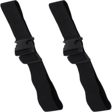 Imagem de GDFYMI 2 peças pochete extensora alças de bagagem para malas tiras de viagem para conectar duas malas alça de cinto elástica ajustável, 23,6 × 1 polegada