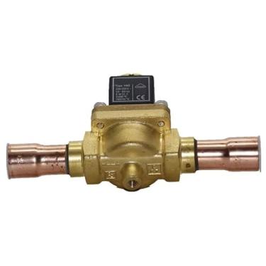 Imagem de Tipo de soldagem 1098/7 Válvula solenoide de congelador de ar condicionado 1098/7A6 Diâmetro interno do tubo soldado é de 22 mm (DC24V)