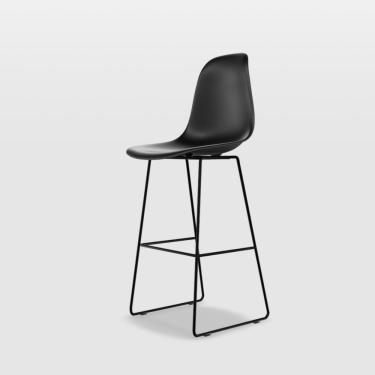 Imagem de Banqueta Eames Pp Quad Empório Tiffany Preto