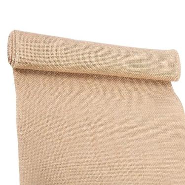 Imagem de Ribbon de Juta Hessian Natural e Tapete Mesa Rústico para Artesanato Decoração Casa Casamento Festa