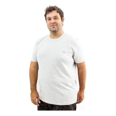 Imagem de Camiseta Masculina Basica Linha Premium Algodão Plus Size Lisa - GIP, 