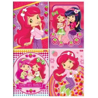 Imagem de 2 Caderno Anotações Brochura 96 Fls Pequeno Moranguinho - Foroni