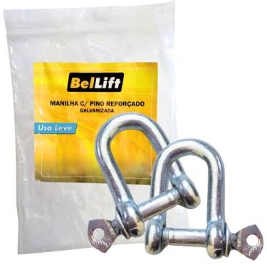 Imagem de Kit C/ 50 Manilha Reforcada Galvanizada 4,8mm Beltools