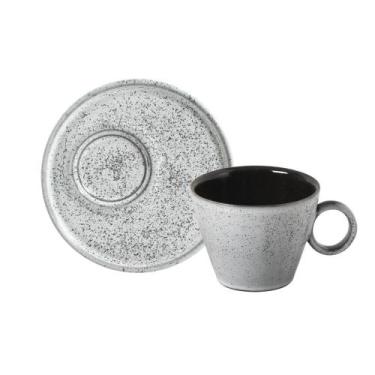 Imagem de Conjunto com 6 Xícaras de Chá Neo com Pires Neo Echo 210ml - Porto Bra