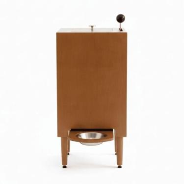 Imagem de Comedouro para Cachorro e Dispenser de Ração 15kg Tigela Inox Elevada 