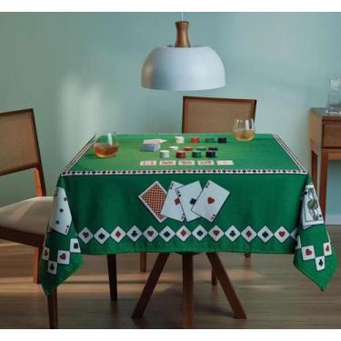 Imagem de Toalha de Mesa Para Jogos Baralho Carteado Poker Aveludada Jocker Lepp
