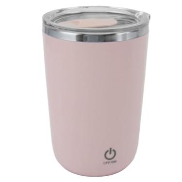 Imagem de Acouto Caneca de café Com Agitação Automática Copo de Mistura Elétrico USB Copo de Agitação Automática à Prova de 350ml Caneca de café Com de Viagem Recarregável, Leite, Cacau Quente - (Rosa)