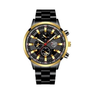 Imagem de Relógio Digital De Pulso Com Pulseira De Aço Para Homens, Design Casua