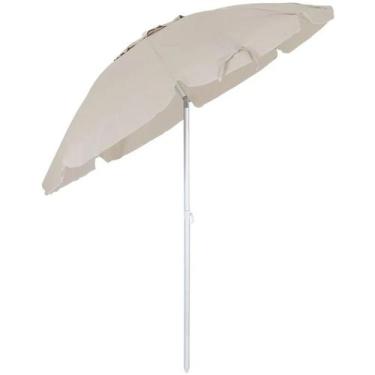 Imagem de Guarda-Sol Articulado em Bagum Haste de Alumínio 2,00m Bege 10706 Belf