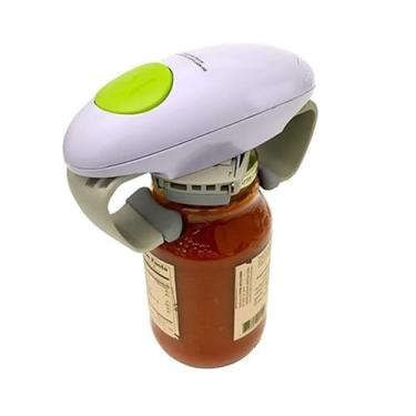 Imagem de Um Abridor de Potes Automático Elétrico Binaural Abre Facilmente Fábrica Obstinados Potente Sem Torcer Dor Puxar Auxilia