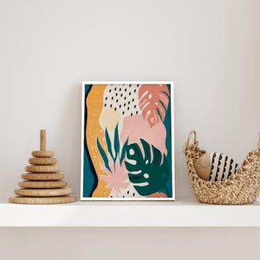 Imagem de Porta Retratos Quadrado de Vidro com Paspatur Expositor para Fotos 70x50 Versátil para Parede ou Balcão Outlet dos Quadros (Branco)