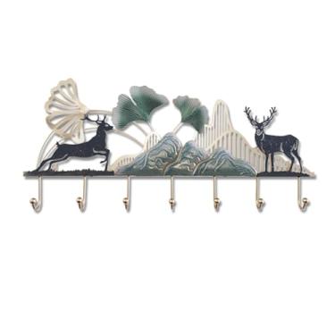 Imagem de KEG801302 Gancho para casaco e chapéu para quarto, ganchos de parede para pendurar na parede, cabide leve, luxuoso, criativo, ganchos de metal