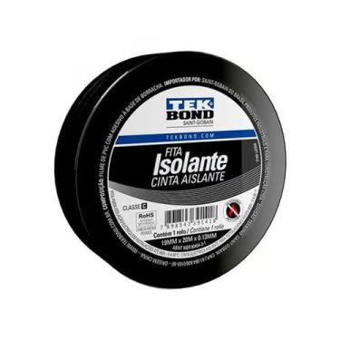 Imagem de Fita Isolante Uso Geral 19 mm x 20m x 0,13mm para Fios - Tekbond