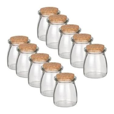 Imagem de 14 Potes De Vidro Com Tampa De Rolha Para Lembrancinha 100ml