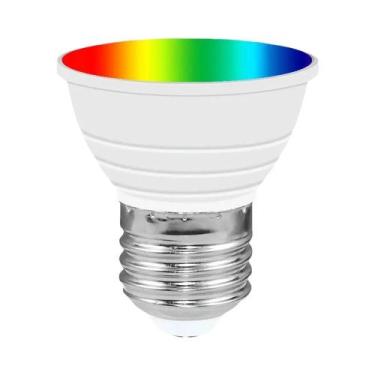 Imagem de Lâmpada LED RGBW 15W E27/E26 GU10 Com Controle Remoto IR, Luminária De