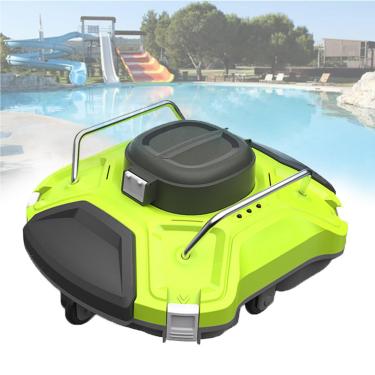 Imagem de Limpador De Piscina Robótico Automático, Limpador Subaquático Sem Fio Com Filtro De Carga Superior, Estacionamento Automático, Tempo De Funcionamento De 2 Horas, Para Piscinas De Até 80㎡,Green